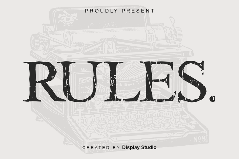 Rules Font
