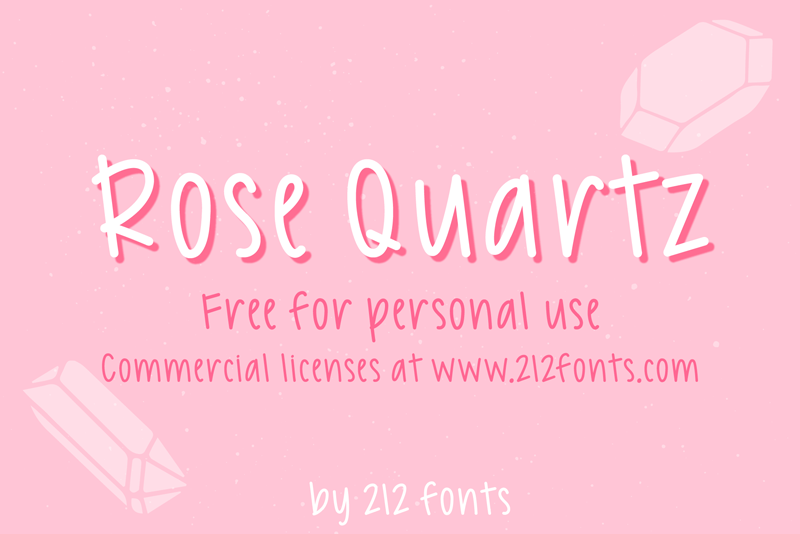 212 Rose Quartz Font