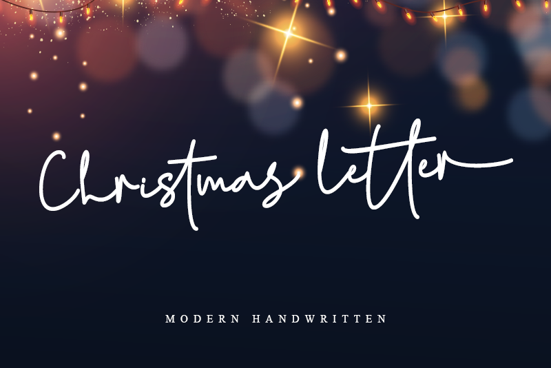 Christmas letter Font