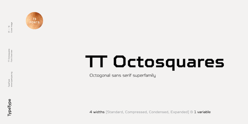 TT Octosquares Font