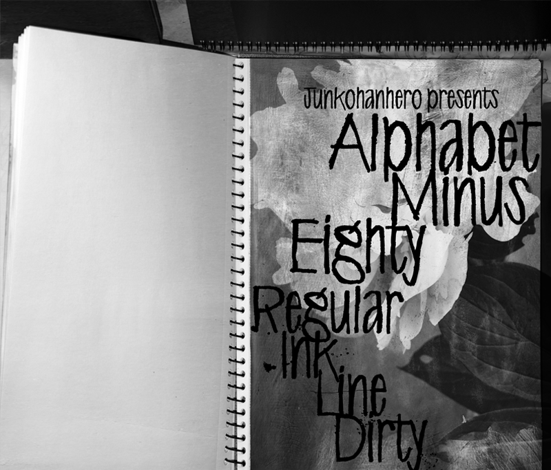 Alphabet Minus Eighty Font
