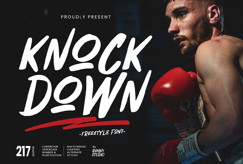 Knock Down Font