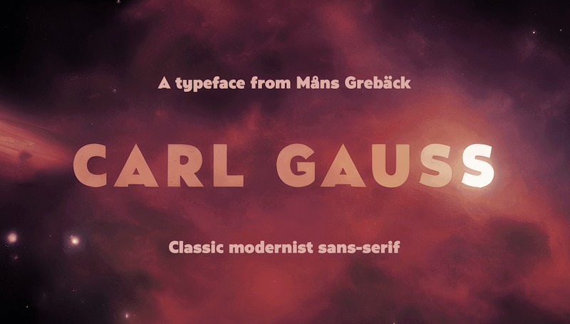 Carl Gauss Font