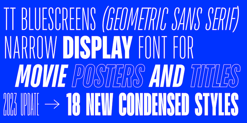TT Bluescreens Font