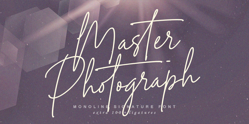 Master Photograph Font