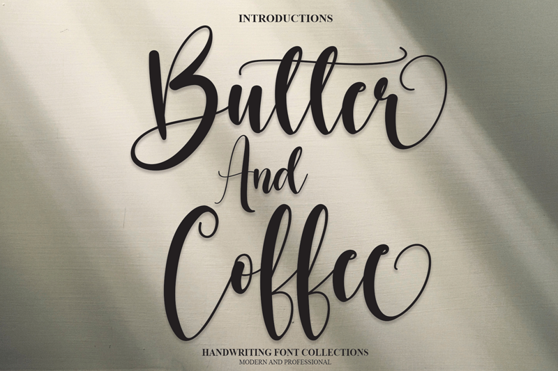 Butter And Coffee Font