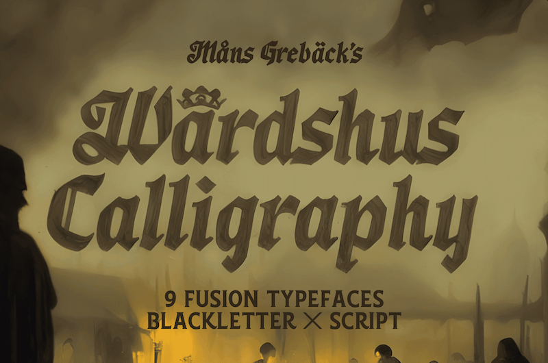 Wardshus Calligraphy Font