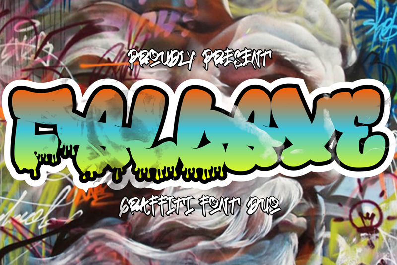 Fallaxe Drip Graffiti Font