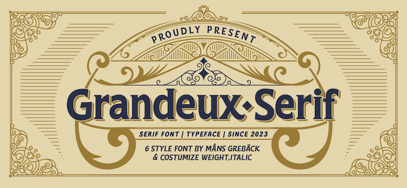 Grandeux Serif Font
