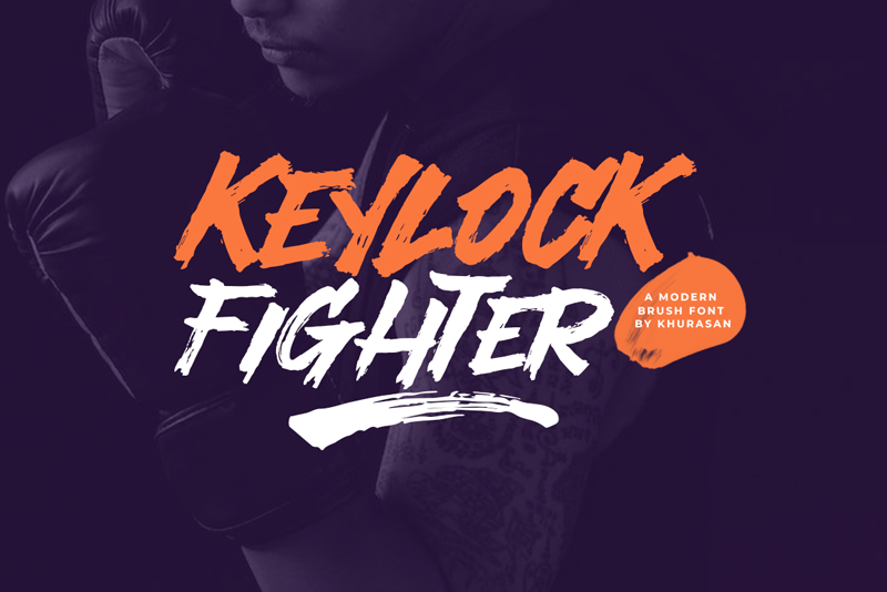 Keylock Fighter Font