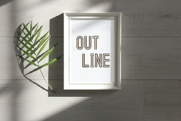 Line Out Font