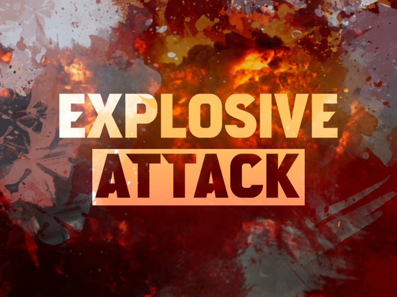 e Explosive Attack Font