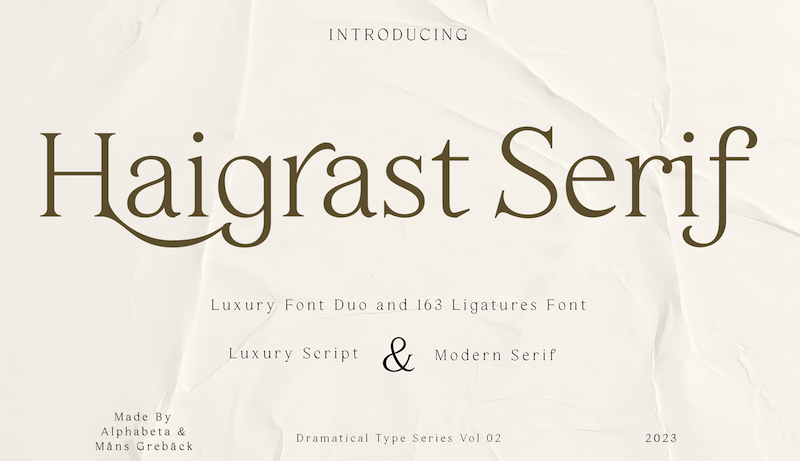 Haigrast Serif Font