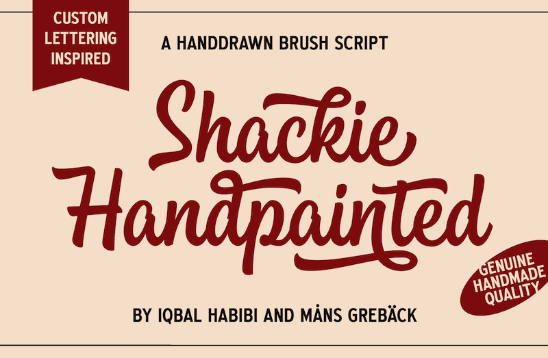 Shackie Handpainted Font