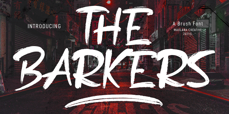 The Barkers Font