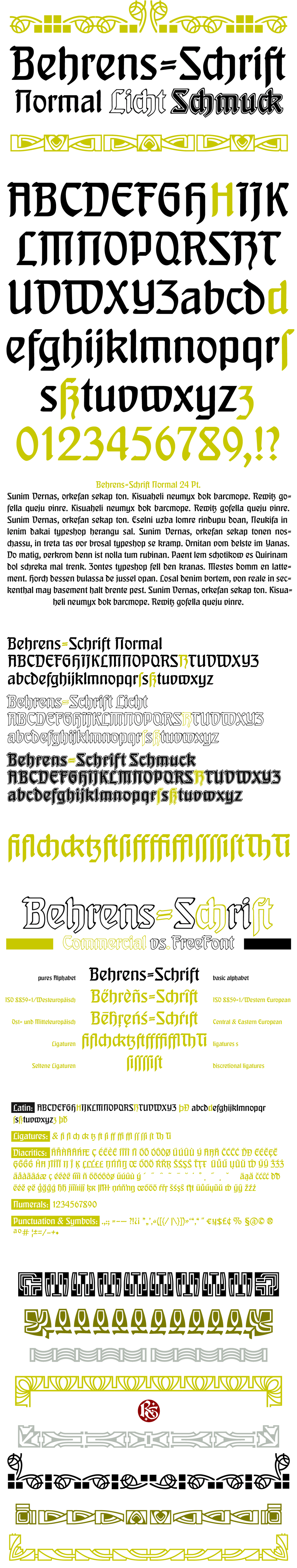 Behrens Schrift Font