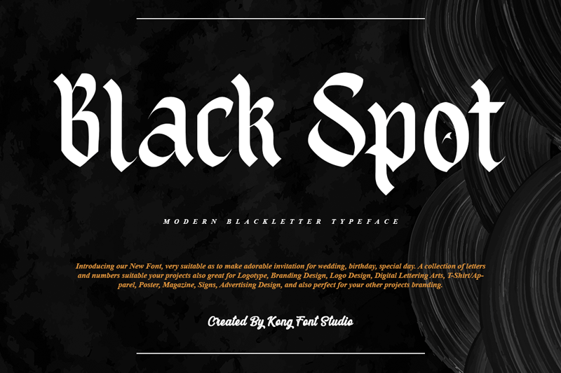 Black Spot Font