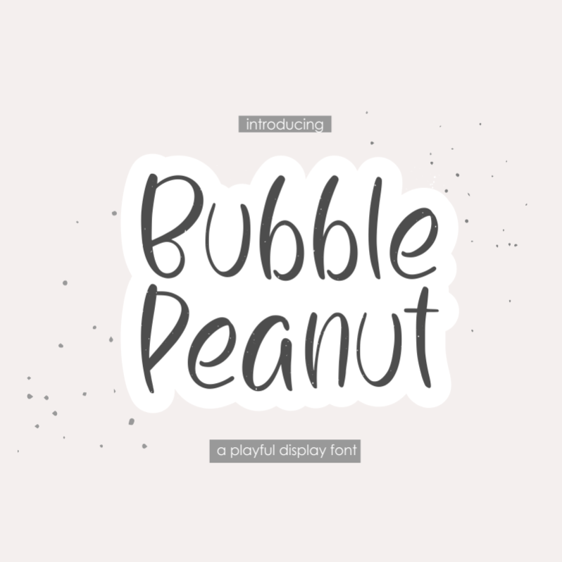 Bubble Peanut Font
