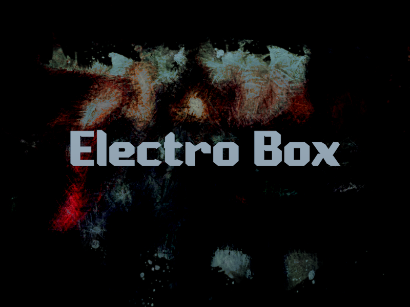 e Electro Box Font