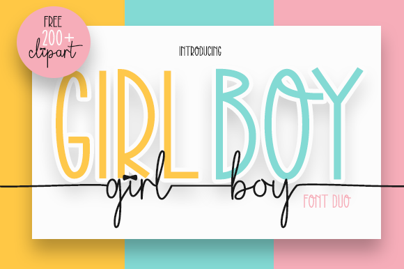 Girl Boy Font
