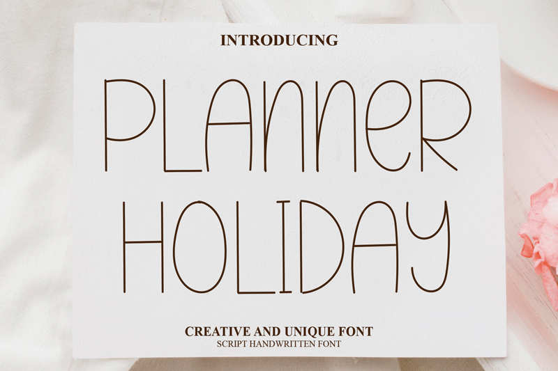 Planner Holiday Font