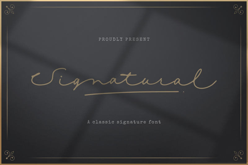 Signatural Font
