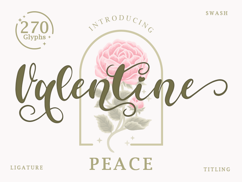 Valentine Peace Font