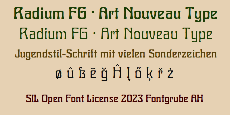 Radium FG Font