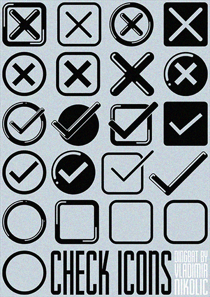 Check Icons Font