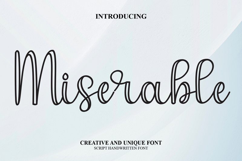 Miserable Font