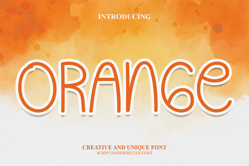 Orange Font