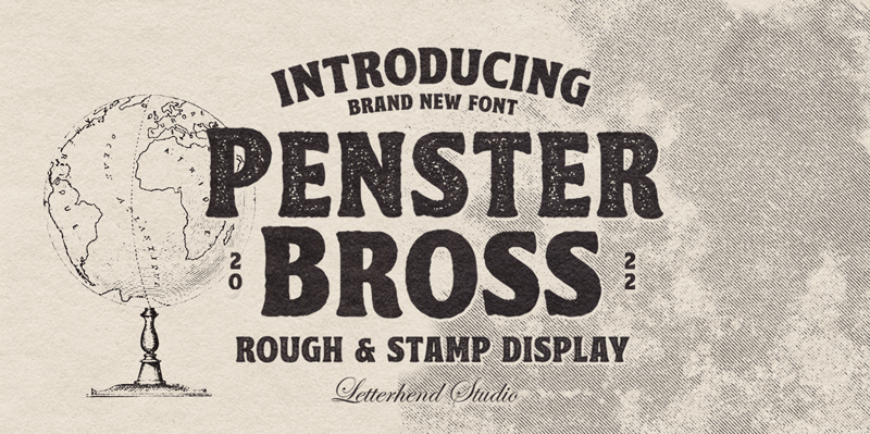 Penster Bross Rough Font