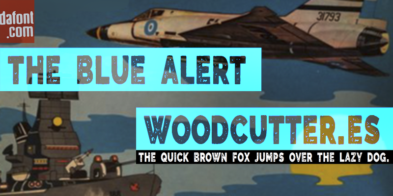 The Blue Alert Font