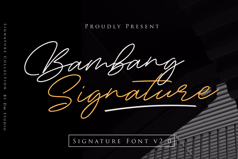 Bambang Signature Font