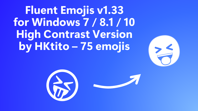 Fluent Emojis 133 Font