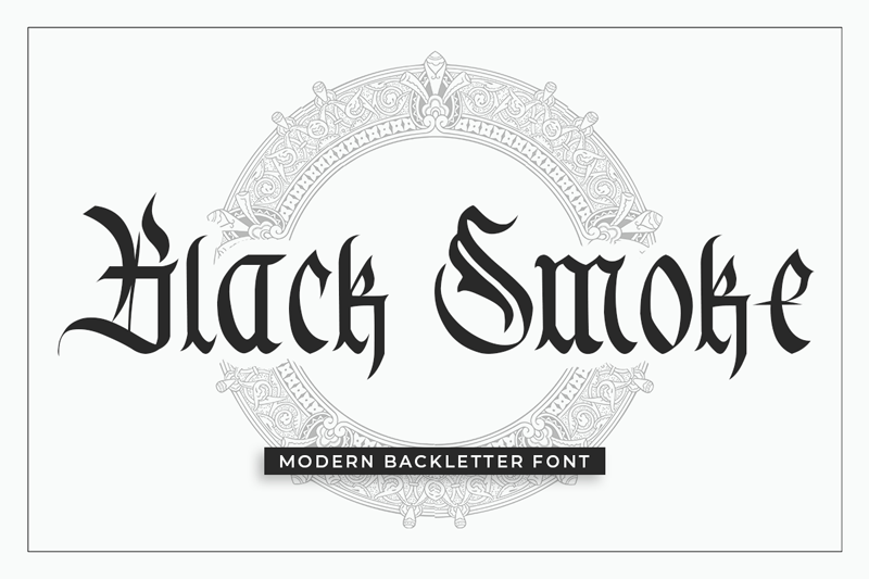 Black Smoke Font