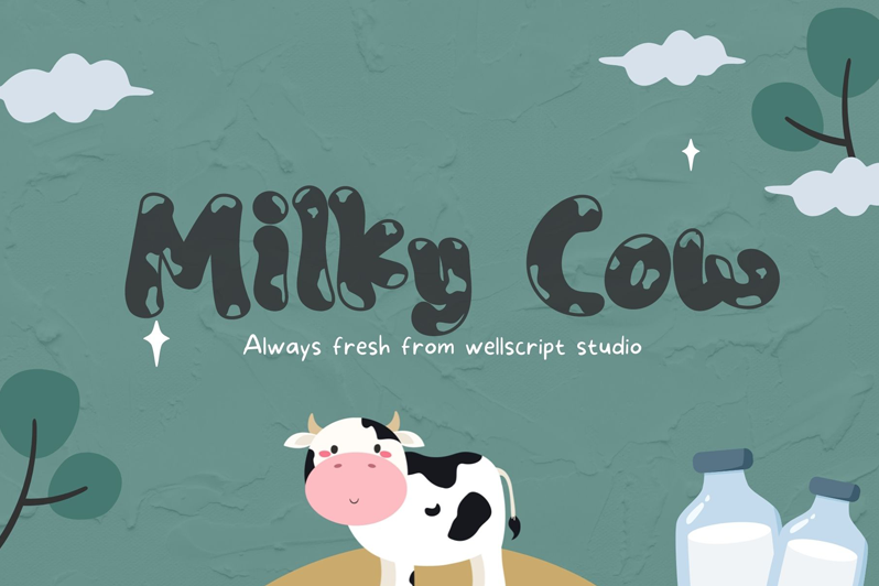 Milky Cow Font