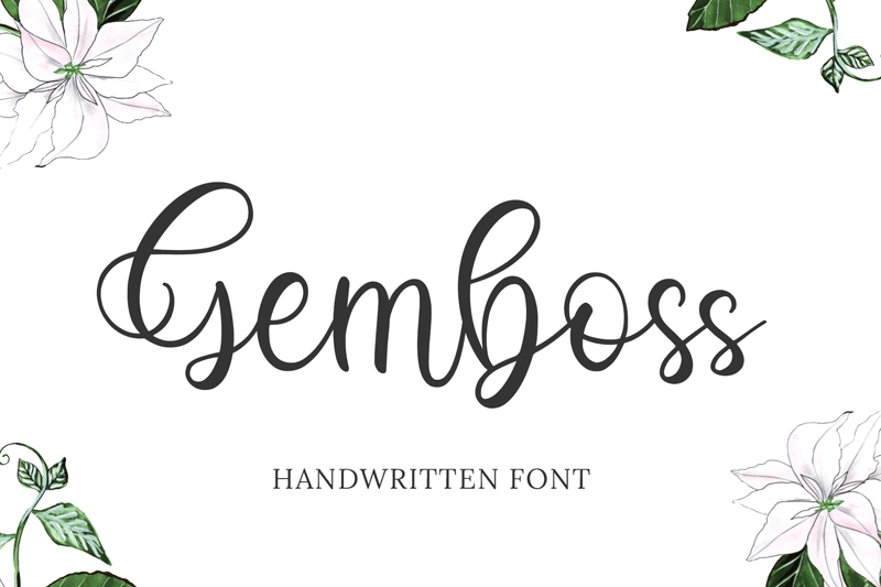 Gemboss Font