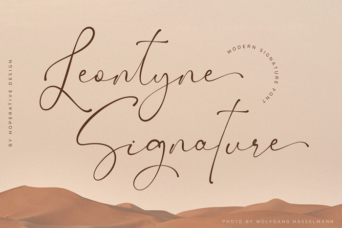 Leontyne Signature Font
