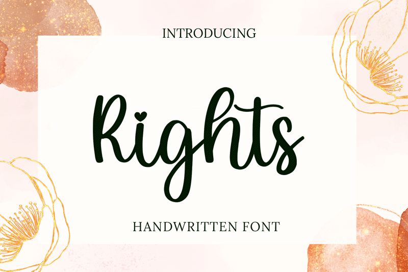 Rights Font