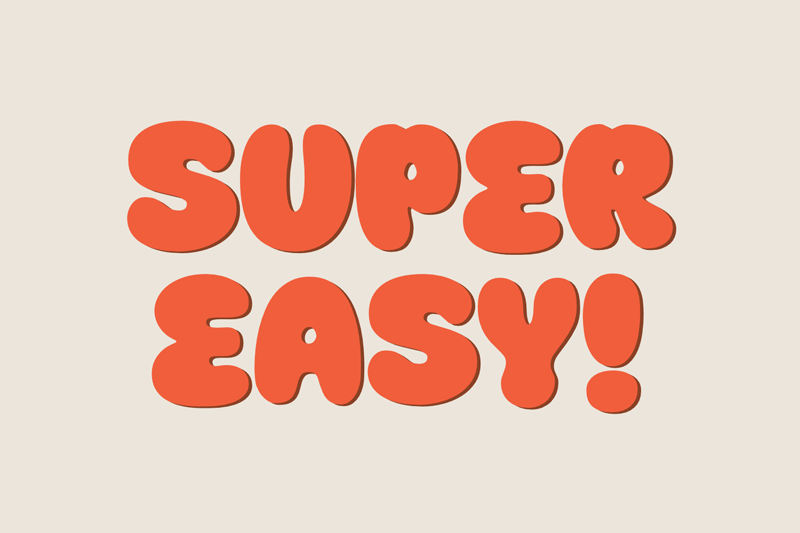 Super Easy Font