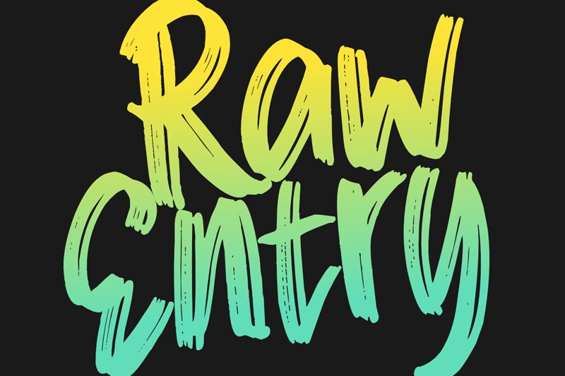 Raw Entry Font