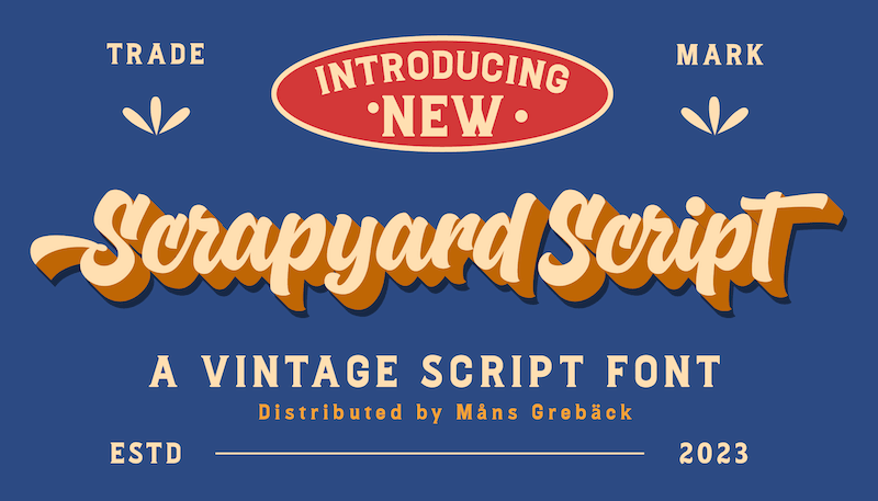 Scrapyard Script Font
