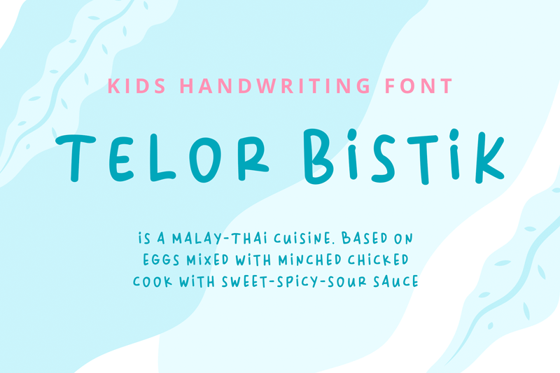 Telor Bistik Font