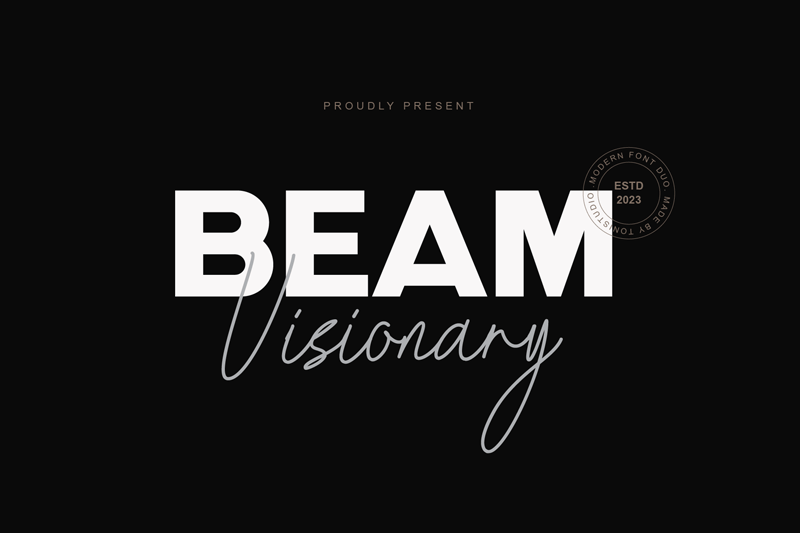 Beam Visionary Signature Font