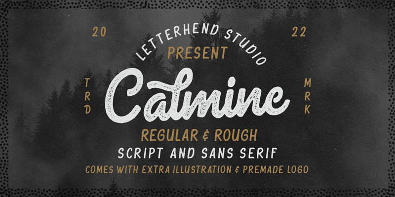 Calmine Script Font