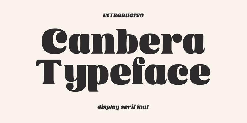 Canbera Font
