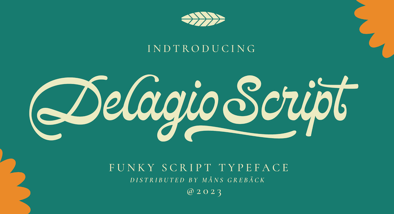 Delagio Script Font