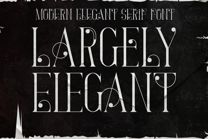 Largely Elegant Font