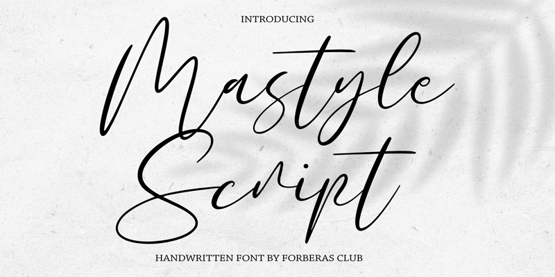 Mastyle Script Font